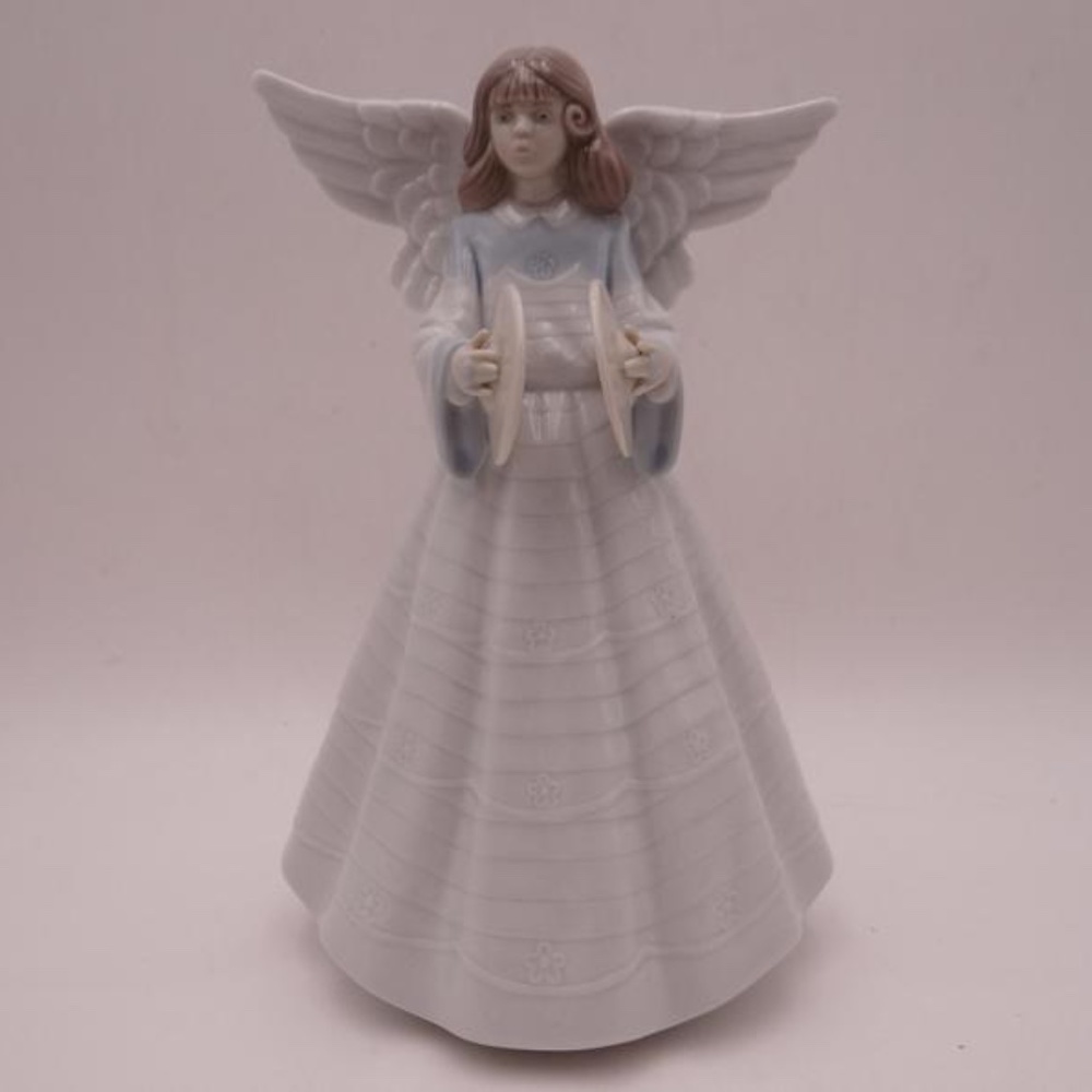 Lladro Angel Cymbalist Tree Topper/Figurine #5876